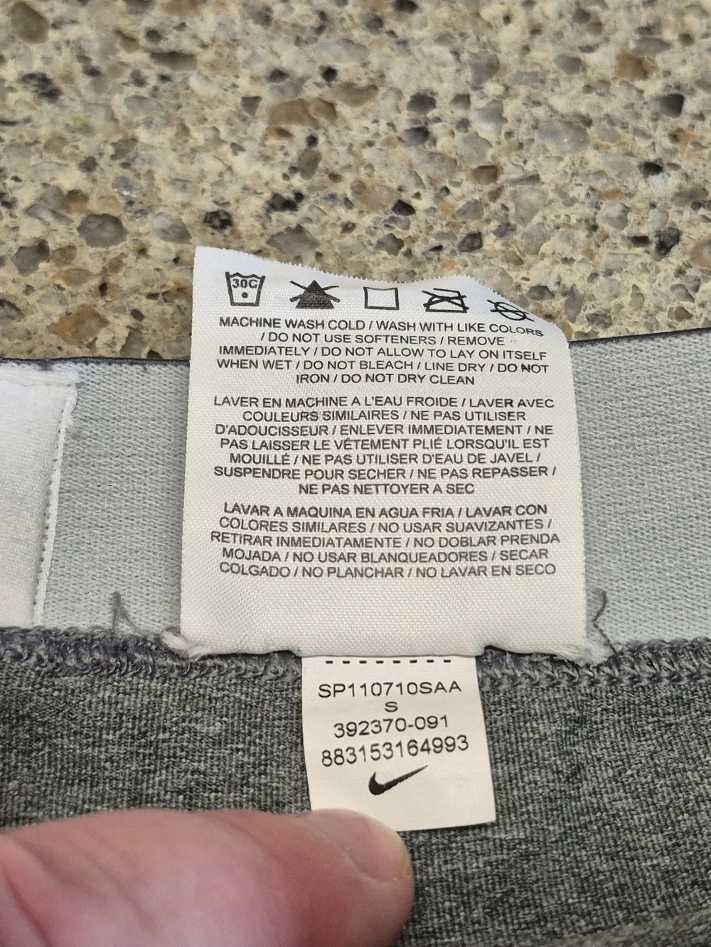 Nike Pro Combat Mens Compression Capri Pants Gray DriFit Base Layer Small 392370